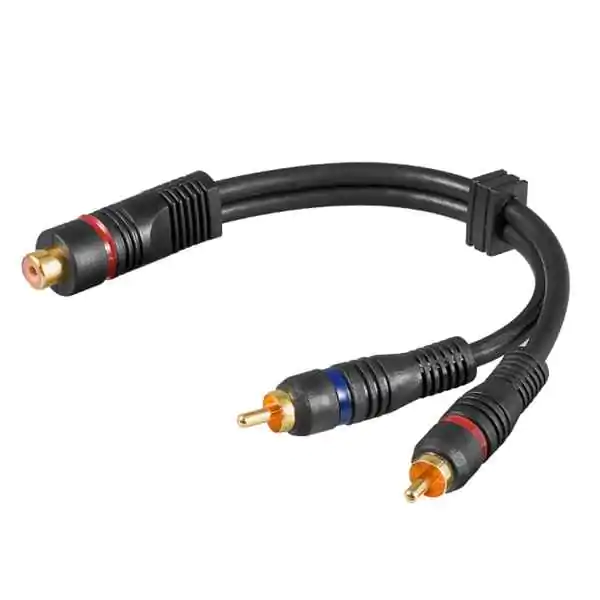 HiFi audio kabel A5-OFC/Y 0.2m pozlaćeni priključci 2kom