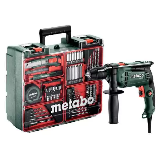 Električni bušilica SBE 650 sa priborom u koferu Metabo