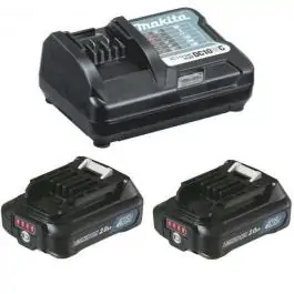 SET 13a - 2 baterije 12V 2.0Ah Makita BL1021BX2 + brzi punjač DC10WD  Makita