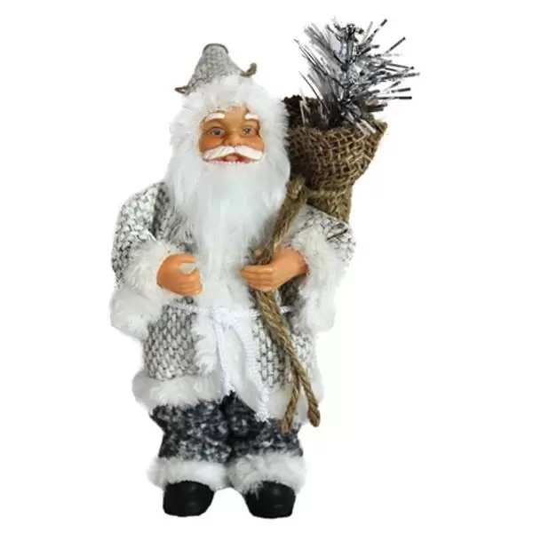 Deda Mraz sivi 18cm Deco Santa - proizvod na akciji