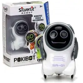 Pokibot Beli interaktivni robot 12x15cm Silverlit
