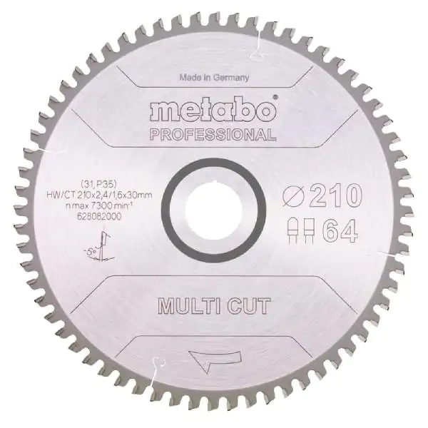 Metabo list cirkulara Multi-Cut 210X30, Z64 FZ/TZ, 5°NEG. - proizvod na akciji
