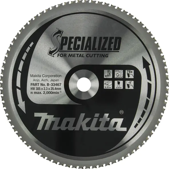 Makita TCT list testere za metal B-33467 305X25.4/78Z - proizvod na akciji