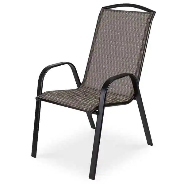 Baštenska stolica poli-tekstil bež/crna Dijamant - proizvod na akciji