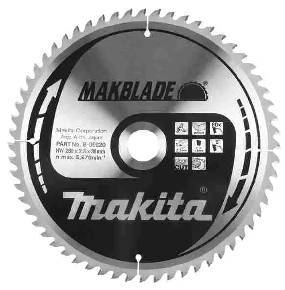 List testere za drvo MakBlade 260x80x30 Makita - proizvod na akciji