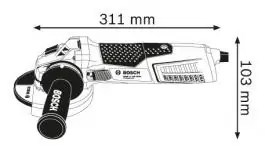 Ugaona brusilica GWS 17-125 INOX Professional Bosch
