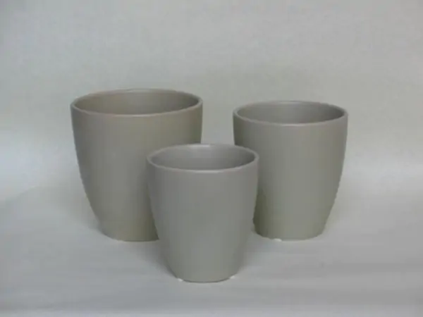Set keramičkih posuda za cveće visine 20cm 3 kom 4