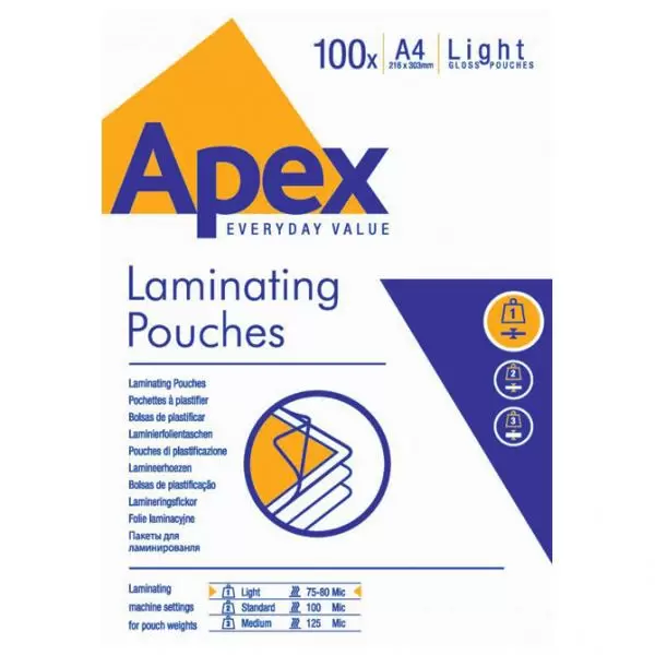 Apex folija za plastifikaciju A4 125mikrona 100kom Fellowes