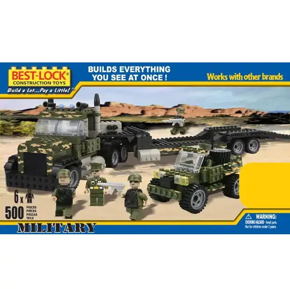 Kamion+Auto Army 500/1 pak BEST-LOCK