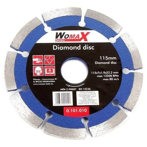 Dijamantska ploča rezna 150mm segmentna Womax - proizvod na akciji