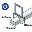 Klamerica tip O za kablove za heftalicu J 19 OKY NOVUS