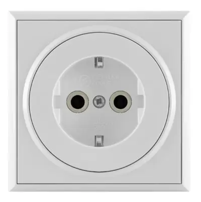 Dvopolna priključnica PREMIJER PLUS jezgro od polikarbonata Metalka Majur 