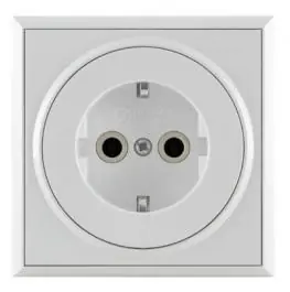 Dvopolna priključnica PREMIJER PLUS jezgro od polikarbonata Metalka Majur 