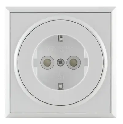 Dvopolna priključnica sa zaštitnim elementom jezgro od polikarbonata PREMIJER PLUS Metalka Majur