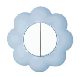 Serijska sklopka HAPPY cvet plavi Metalka Majur