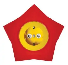 Dvopolna priključnica sa za&scaron;titnim elementom HAPPY zvezda Metalka Majur