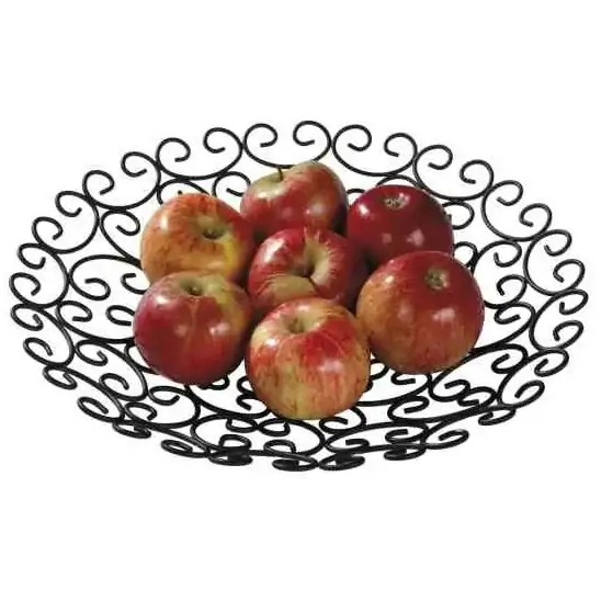 Ukrasni tanjir Ø31cm metal/crna