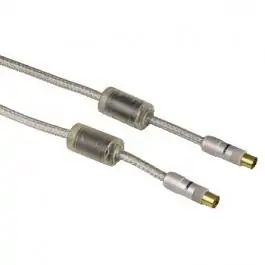 Antenski kabal HT (mu&scaron;ko ženski) 4x za&scaron;tita 5m Hama