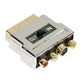 AV Adapter HT SCART (mu&scaron;ki) na S-Video i cinc IN/OUT Hama