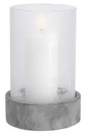 Svećnjak CAJA Ø12xV16cm sa dekoracijom