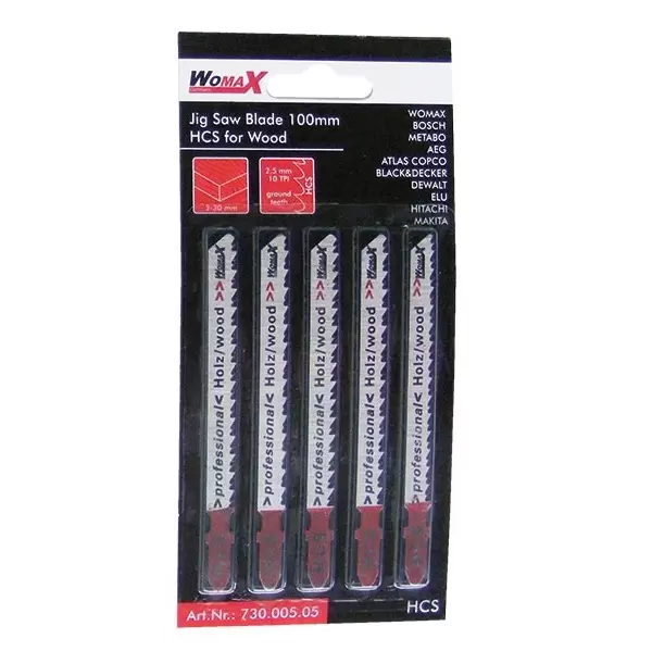 Ubodne HCS testerice za drvo 100 x 4 mm (5kom) Womax