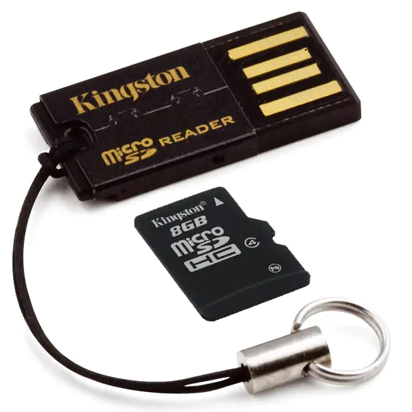 Čitač memorijskih kartica i kartica - Gen2 Micro Reader + 4GB MicroSD KINGSTON