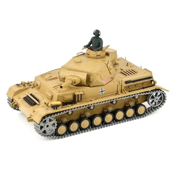 Tenk Panzer III metal na daljinsko upravljanje