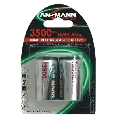 Punjive baterije 3500 mAh, NiMh, LR14 1/2 ANSMANN