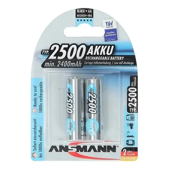 Punjiva baterija 2500 mAh AA, NiMh maxE ANSMANN