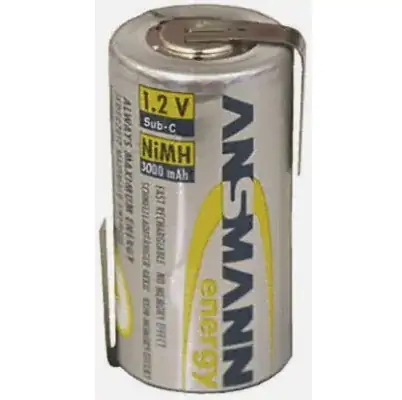 Punjiva baterija 3000 mAh, NiMh, SUB-C industrijska ANSMANN