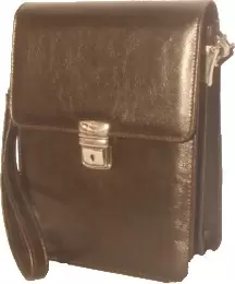 Kožna torbica M A176B uspravna braon