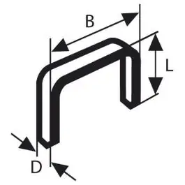 Spajalica tip 54 12,9 x 1,25 x 14 mm (1000 kom.) BOSCH