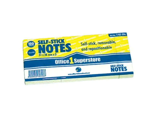 Samolepljivi listići 75X100 žuti OFFICE