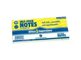 Samolepljivi listići 75X100 žuti OFFICE