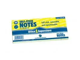 Samolepljivi listići 75X120 žuti OFFICE