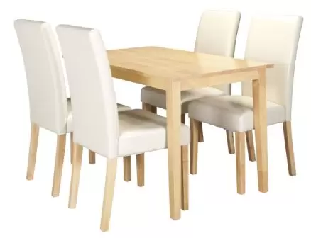 Trpezarijska garnitura JOHAN sto + 4 FLORIA stolice