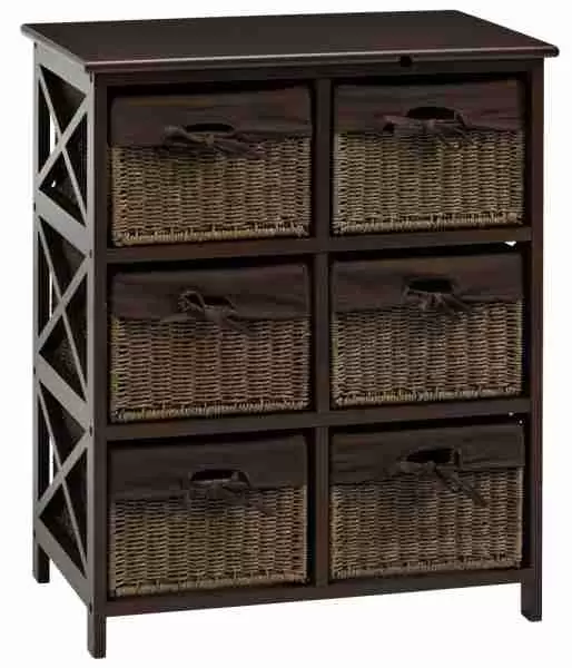 Komoda MAUI 6 fioka braon