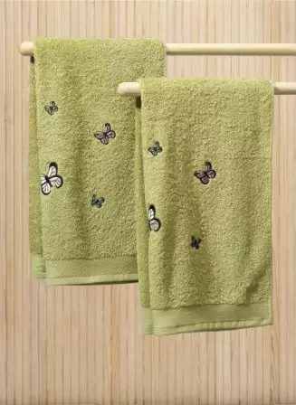 Peškir BUTTERFLY 70x140 zelena Kr.