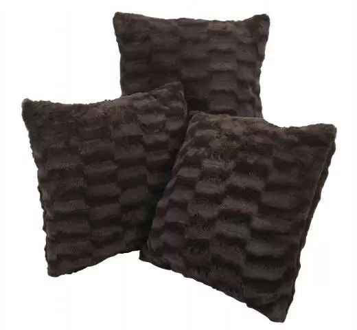 Ukrasni jastuk GENA 45x45cm veštačko krzno braon