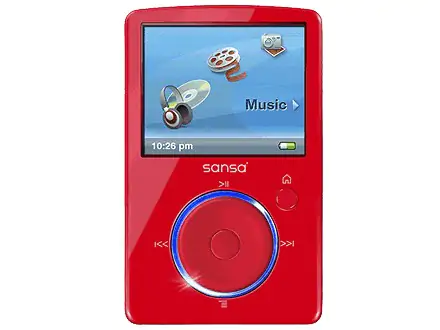 MP3 Sansa Fuze 4GB crveni, FM  SanDisk