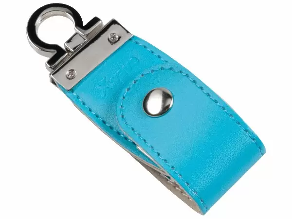 Xwave leather exclusive USB 8GB, blue, blister