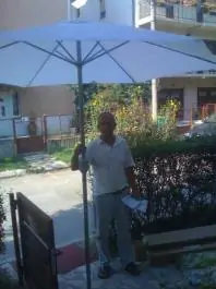 Suncobran ARSITA Ø270cm aluminijum  natur Beli 