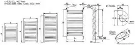 Radijator za kupatilo sušač 600x1000mm STARPAN