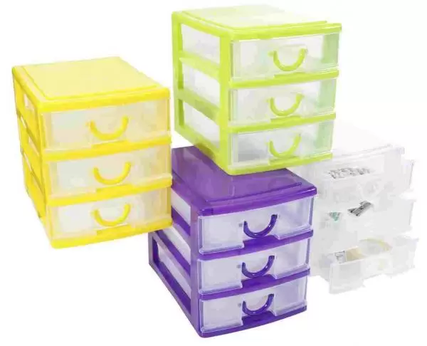 Plastični fiokar STISA Š13xD18xV15cm bela