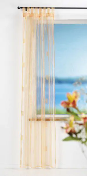 Zavesa TULA 145x245cm bakarna