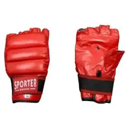 Boks rukavice za sparing koža 938 R/L crvene Sporter