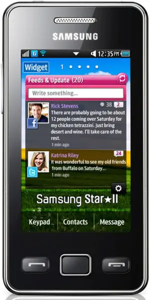 Mobilni telefon S5260 Ceramic Onyx Black SAMSUNG 