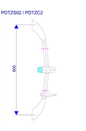 Zidna šipka - držač ručnog tuša - KING Rosan PDTZS02