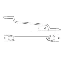Ključ okasti 24x27 Beta