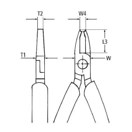 Klešta za sečenje i gnječenje žice za elektroniku 125 mm 36 32 125 KNIPEX